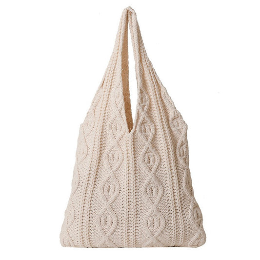Large Trendy Crochet Mesh Tote Bag