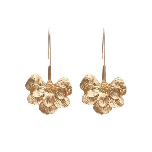 Bohemian Gold Elegant Flower Fashion Dangle Earring