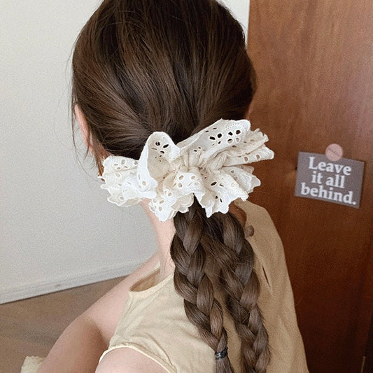 Double-layer Lace Fabric Hair Tie